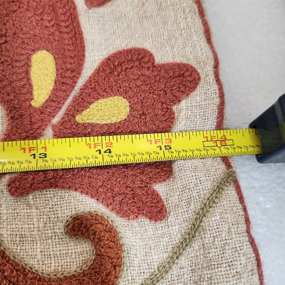 Boho Embroidered Decorative Bird Accent Pillow - Picture 14 of 14